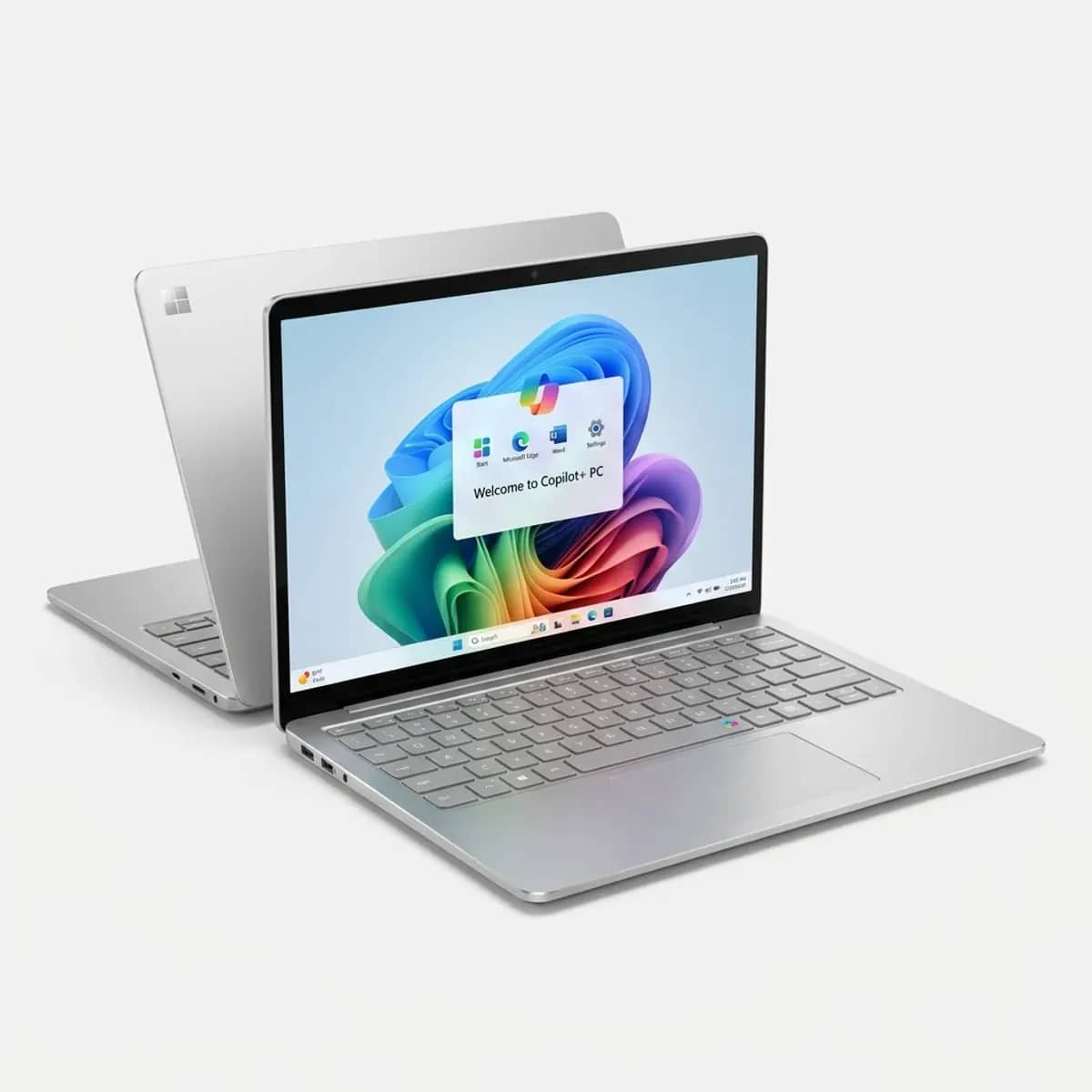 A Microsoft Surface Laptop open at a slight angle